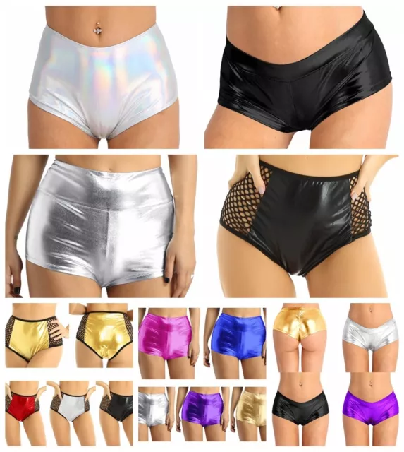 Women Open Crotch Micro Briefs Panties Bottoms Shorts Hot Pants Dance  Clubwear