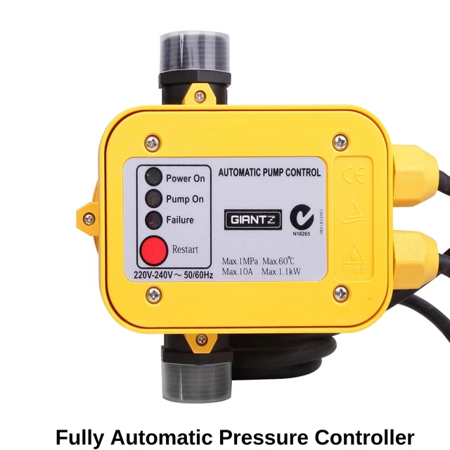 WATER PUMP CONTROLLER Automatic Auto Electronic Adjustable Pressure ...