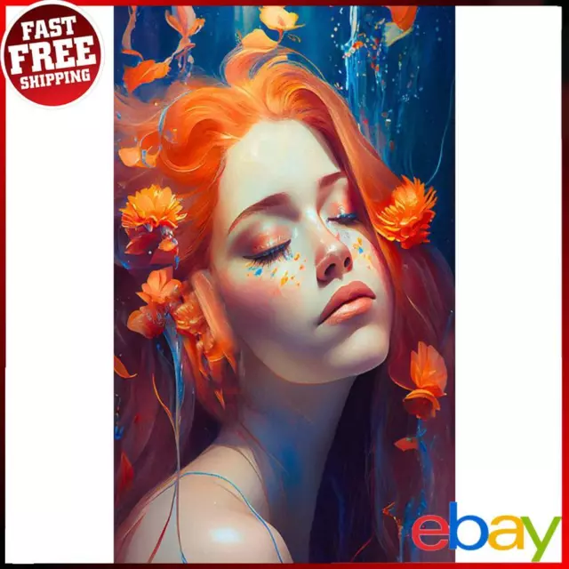 Paint By Numbers Kit DIY Flower Fairy Hand Oil Art Picture Craft Home Wall Decor