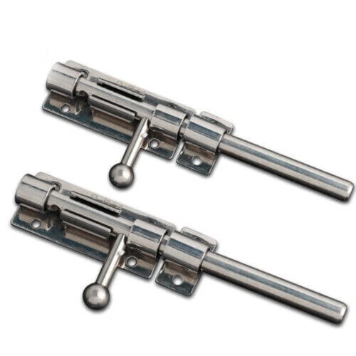 Porta Chiavistello 20.3cm Accessori Protect Attrezzo Ricambio Sicurezza Argento