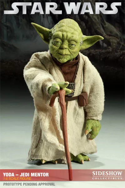 Star Wars - Yoda Jedi Mentor 1/6 Actionfigur Sideshow - No Hot Toys