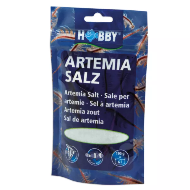 Hobby Artemia Sal 195G para 6L - Sal Para Crianza De Artemia Peces Acuario