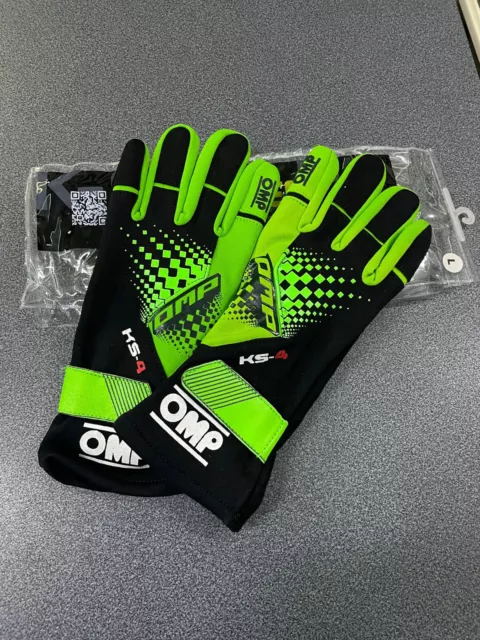 Kk02744E231L Guanti Ks-4 Verde Fluo/Nero Tg. L