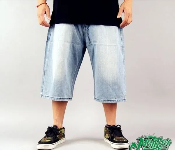 Mens  Short Pants Baggy hip hop. skateboard . cholo  size 40 GRAY
