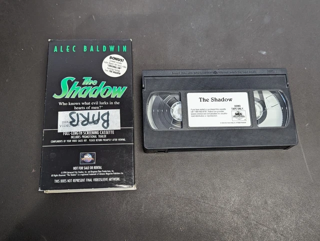 The Shadow Mca Universal Vhs Screener Copy Alec Baldwin Tim Curry 10