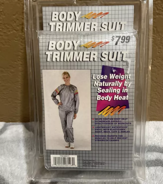 VINTAGE 80’S BODY Trimmer Vinyl Suit Sauna Exercise*New* Sealed One ...