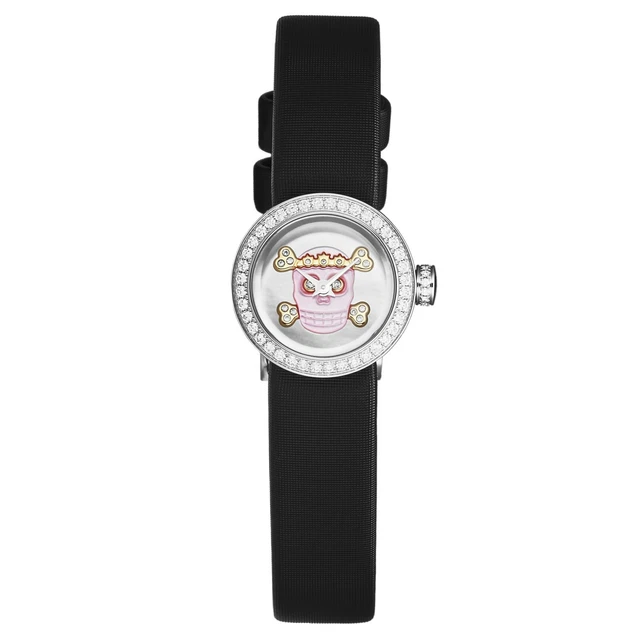 Christian Dior Women's 'La D De Dior Mini' Skull Dial Diamond Bezel CD040110A030