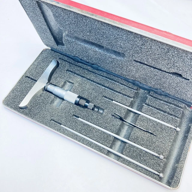 STARRETT 445BZ3RL DEPTH Micrometer, 03" Range, .001" Graduation 4