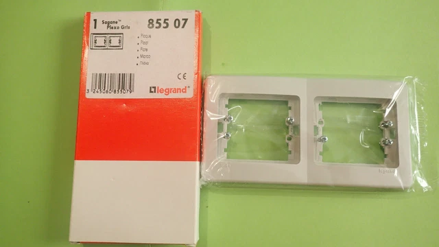 Plaque Double Verticale Legrand SAGANE 85501 Gris PLEXO – Pour Installation électrique