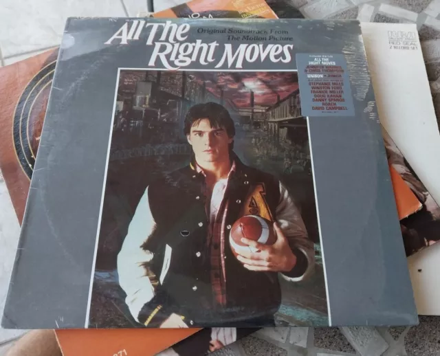 SEALED Original 1983 "All The Right Moves" Soundtrack Record With HYPE Sticker