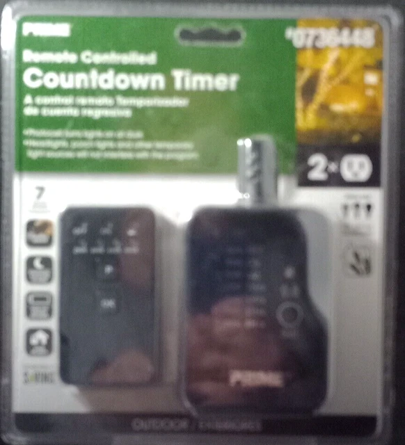 PRIME REMOTE CONTROLLED Countdown Timer 0736448 Outdoor / Exteriores