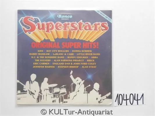Superstars (Ronco presents...) (Vinyl-LP). Various Artists / Kiss, Donna Summer,