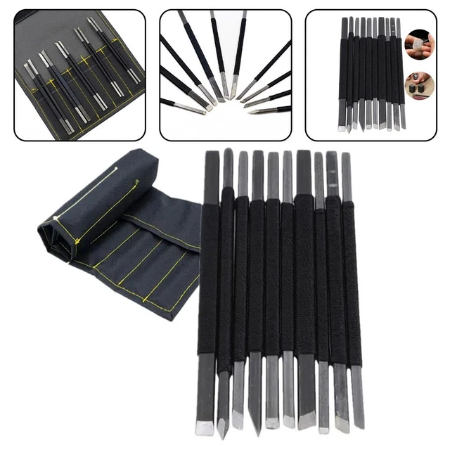 rongweiwang Outils de Sculpture sur Pierre Ciseaux en Acier au tungstène Robustes et durables pour l'art Professionnel Outils de Coupe en Acier au tungstène métal