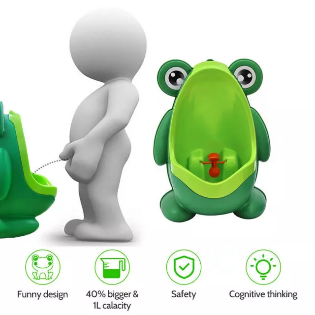 Cute Frog Potty Toilet Training Urinal for Kids Baby Boys Pee Trainer Bathroom 3