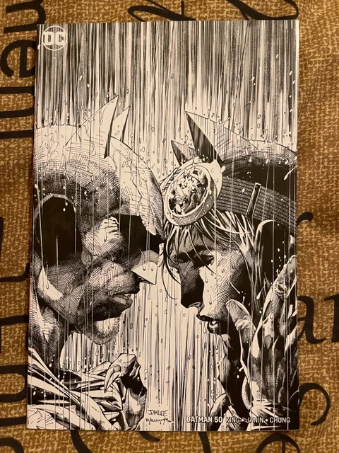 Batman # 50 NM  Ltd NYCC Virgin Diamond B & W Variant Jim Lee !!