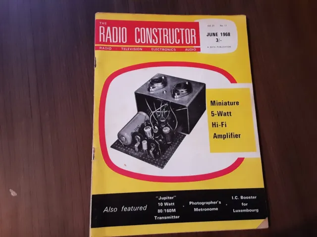 The Radio Constructor Magazine - Vol 21 No 11 - June 1968