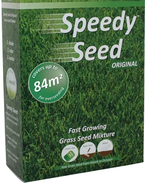 Speedy Grass Seed Lawn 1.4KG Premium Fast Growing 84m2 ( BIG BOX) Defra Approved
