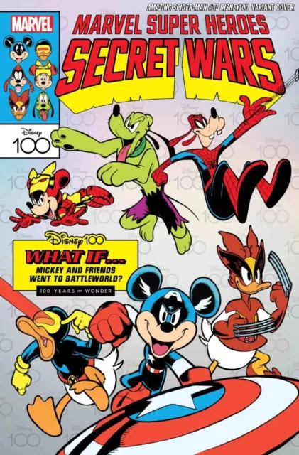 Amazing Spider-Man 37 Nm What If? Disney100 Variant Marvel Comic Book