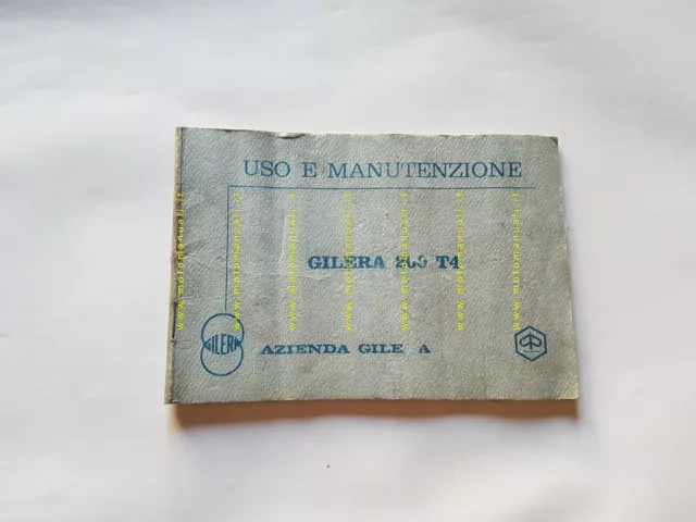 Gilera 200 T4 1979 manuale uso libretto originale italiano owner's manual