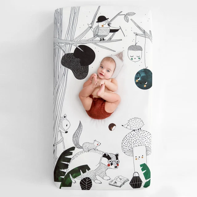 60x120cm Baumwolle Kinderbettlaken von Rookie Humans - Woodland Dreams