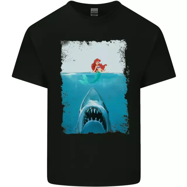 T-shirt divertente parodia squalo immersioni pesca bambini bambini