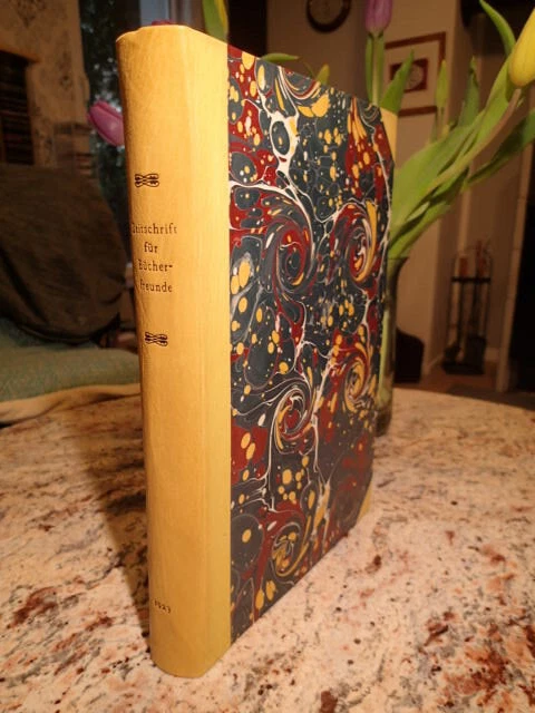 ZEITSCHRIFT FÜR BÜCHERFREUNDE: BIBLIOPHILIE, NF, 15. JG, 1923, Handeinband
