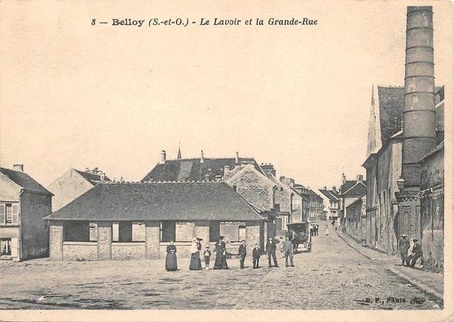 CPA-Belloy le lavoir et la grande rue (State) (126438)