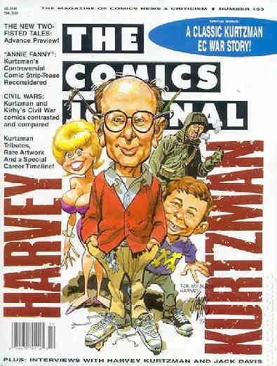 Comics Journal #153 VG 4.0 1992 Stock Image Low Grade