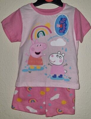 Bnwt Baby Girl Peppa Pig Shorts & Tshirt Set, In Pink,  By Tu, Age 12-18 Months
