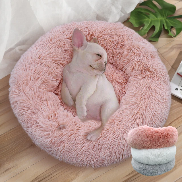 Lit pour chien chat en peluche doux Tapis Panier Corbeille Couchage Panier Nid 3