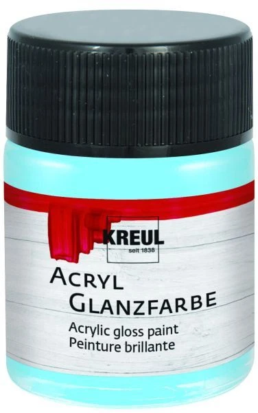 Kreul Acryl Glanzfarbe hellblau 50 ml  Verzierfarbe