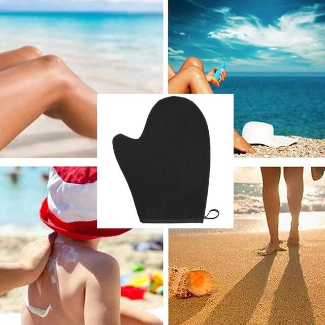 Guantes de crema bronceadora sin sol cuerpo cepillo de belleza autobronceador nuevamente @