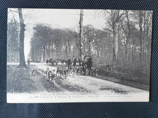 CPA 61 Environs de BAGNOLES-DE-L'ORNE - La Chasse à Courre en Andaines