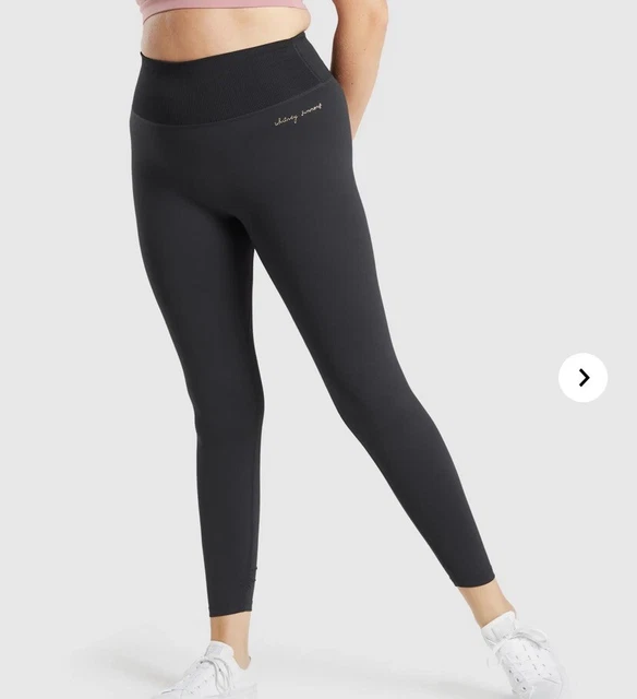 GYMSHARK WHITNEY SIMMONS Black Leggings - Size Small - New With