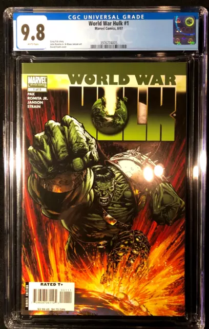World War Hulk #1 (Marvel 2007) 🔥 1A Finch Cover - 1st Printing 🔥 CGC 9.8 WP