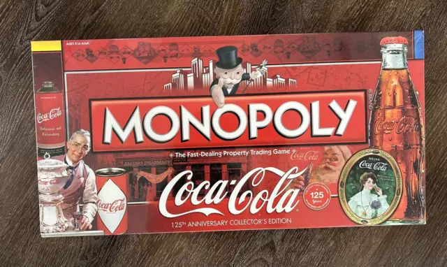 Monopoly Coca Cola 125th Anniversary Collector’s Edition New Sealed Board Game