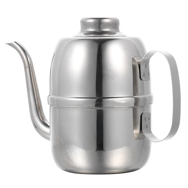Olla de aceite de salsa de soja cruet acero inoxidable contenedor de grasa petrolero