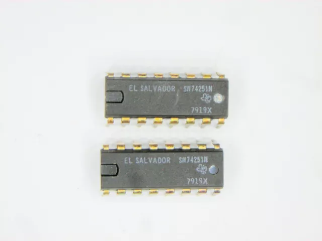 SN74251N  "Original" Texas Instruments  16P DIP TTL IC  2  pcs