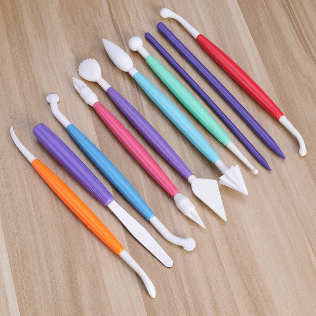 10 Pcs Modellierwerkzeuge Aus Ton Plastilina-Modelliermasse Knetmasse Keramik