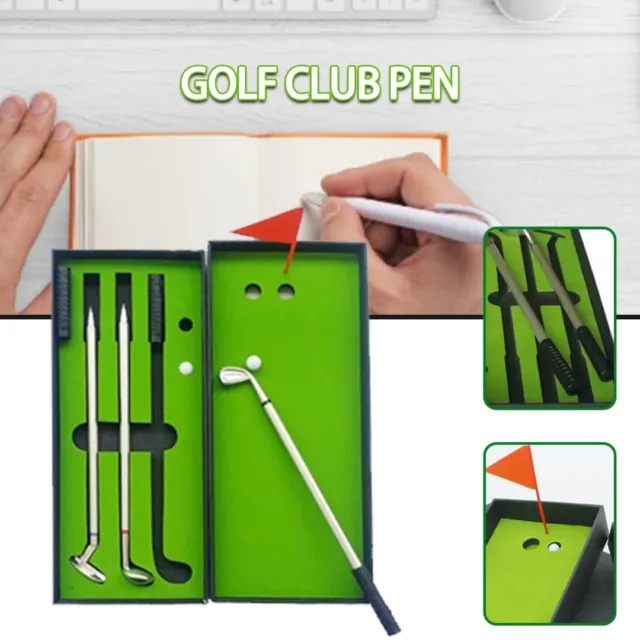 Golf Tournament Ballpoint Pen Set Mini Desktop Golf Ball Pens Gift for A