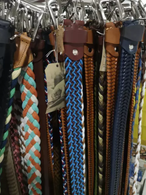 Sell a lot 50 pcs Assorted Handmade Genuine Leather Belts  mix colours sizes