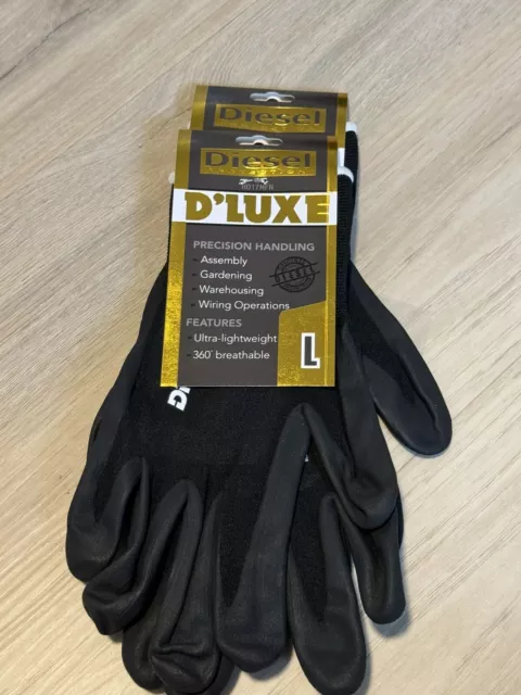 12-Pair Diesel D’LUXE Glove Ultra-Lightweight breathable Smooth palms