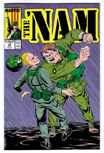 THE 'NAM #18 in NEAR MINT+ conditrion a 1988 Marvel war comic