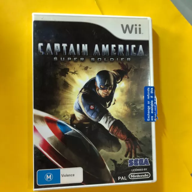 CAPTAIN AMERICA SUPER SOLDIER - NINTENDO Wii GAME - VGC - FREE POST