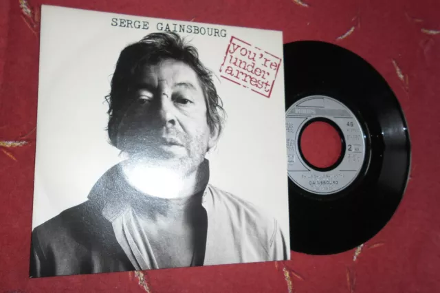 Serge Gainsbourg - 45 Tours - 2 Titres - "You're Under Arrest" -  Stereo -