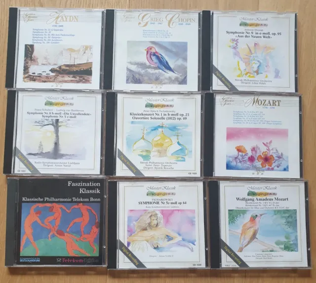 Klassik CD Sammlung, 9 CD`s, verschiedene Komponisten