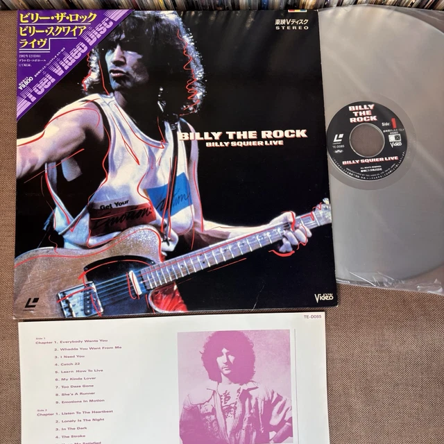 BILLY SQUIER BILLY The Rock Live JAPAN Laser Disc LD TE-D085