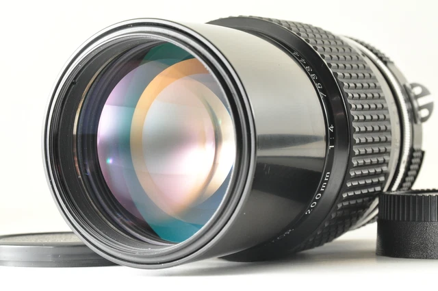 [ près De Mint ] Nikon Ai Nikkor 200mm F/4 Montage F Téléphoto Mf Objectif Japon