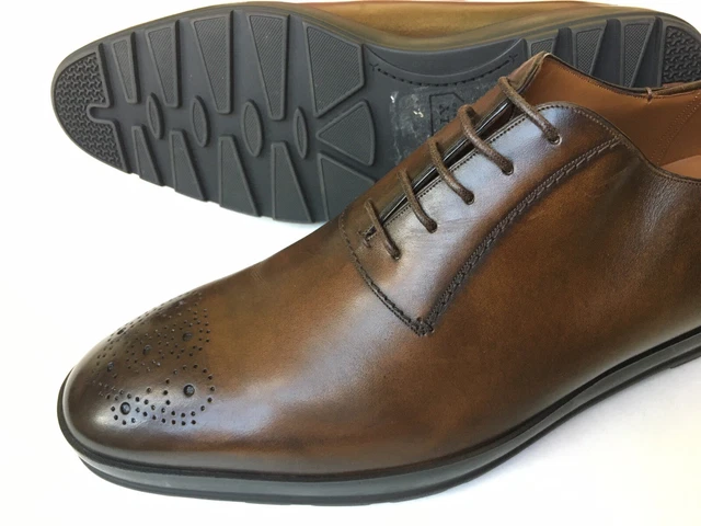 BALLY MEN S REDISON Brown Burnished Leather Brogue Oxford Shoes Size 9.5 US 550 275.00 PicClick