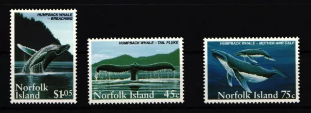 Norfolk Inseln 581-583 postfrisch Tiere Wale #HD775